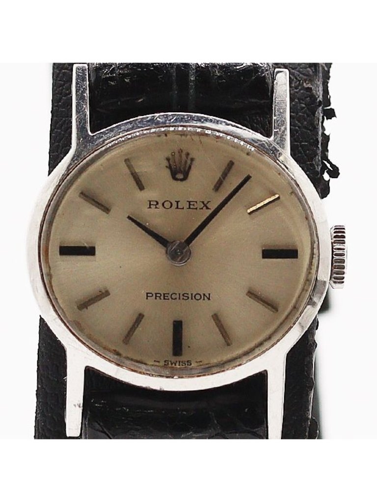 Rolex Precision Manual Winding Silver Dial Watch Mtm